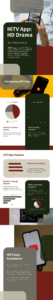 Warning icon over an app symbol representing HiTV mod APK security risks