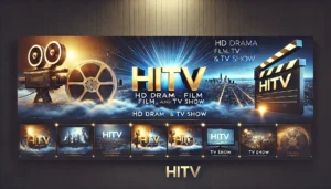 Side-by-side icons representing the HiTV APK file and the HiTV Play Store app